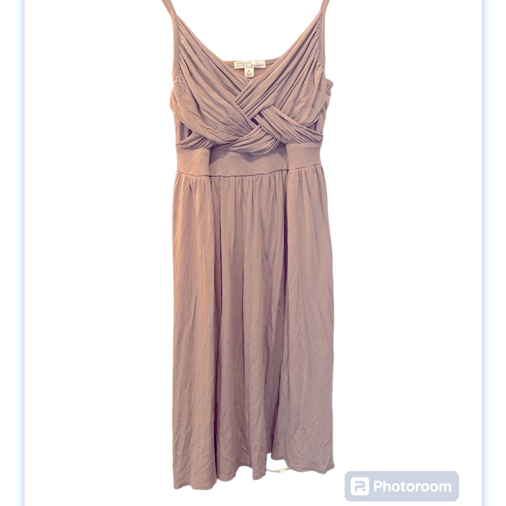 Wrap front casual dress